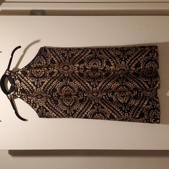 Alya,  XS, Black with Black and Gold sequins - Picture 1 of 2